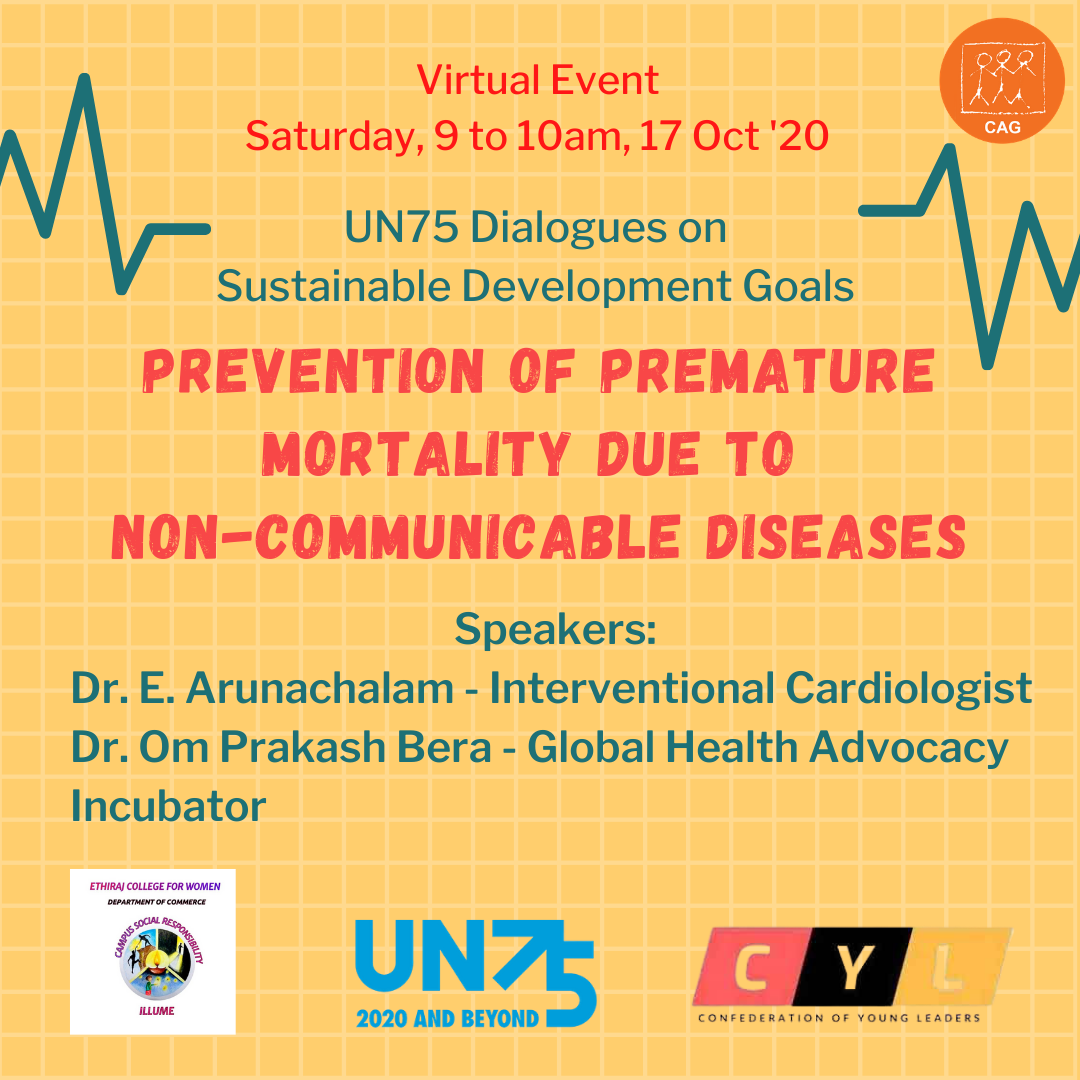 UN75 Dialogue on SDGs - Prevention of premature mortality due to non